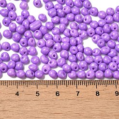 6/0 Opaque Baking Paint Glass Seed Beads&nbsp;SEED-M012-02A-11