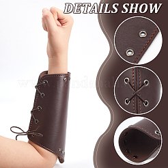 Adjustable PU Leather Cord Bracelet with Wax Cotton Cords&nbsp;AJEW-WH0248-455A
