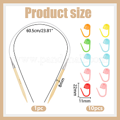 1Pc Bamboo Circular Knitting Needles&nbsp;FIND-WR0012-46B