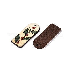 Printed Poplar Wood Pendants&nbsp;FIND-N005-74J