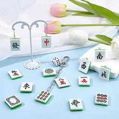 14Pcs 14 Styles Resin Pendantds&nbsp;RESI-BM0001-14