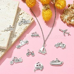 100pcs 10 Style Tibetan Style Alloy Pendants&nbsp;TIBEP-CJ0001-31