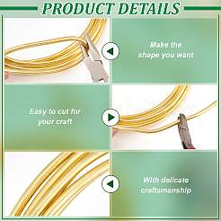 Round Brass Wires&nbsp;CWIR-WH0007-17E-G