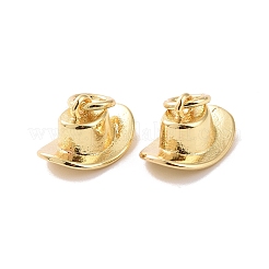 Rack Plating Brass Charms&nbsp;X-ZIRC-C042-11G