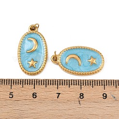 304 Stainless Steel Enamel Pendants&nbsp;STAS-G364-17G-01