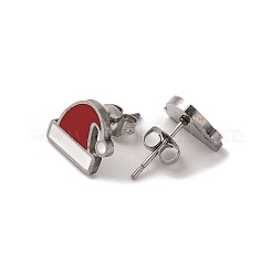 3 Pairs 3 Styles Christmas 304 Stainless Steel Hoop & Studs Earrings Set for Women&nbsp;EJEW-K279-12D-P