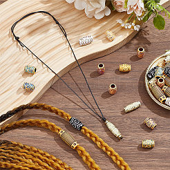 44Pcs Plastic & Resin Dreadlocks Braiding Beads&nbsp;OHAR-SC0001-21