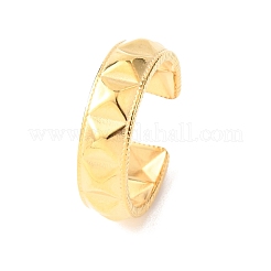 304 Stainless Steel Open Cuff Rings for Women&nbsp;RJEW-K309-23G