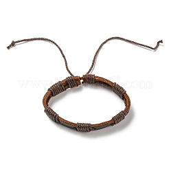 6Pcs 6 Style Adjustable Braided Imitation Leather Cord Bracelet Sets&nbsp;BJEW-F458-04