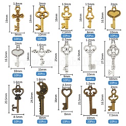 150Pcs 15 Style Tibetan Style Alloy Pendants&nbsp;FIND-FH0010-90