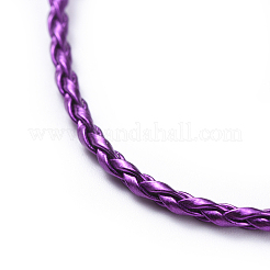 Trendy Braided Imitation Leather Necklace Making&nbsp;NJEW-S105-M