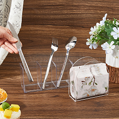1Pc Large Capacity Transparent Plastic 3 Grids Pen Holder&nbsp;CON-DC0001-21