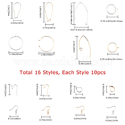 Brass Earrings Findings Kits&nbsp;KK-SC0001-33