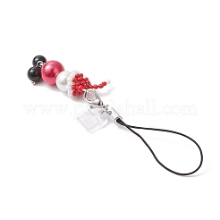 Glass Mobile Straps&nbsp;HJEW-MZ00315-01