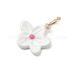 Spray Painted Brass Charms&nbsp;KK-CBAEB58-10B