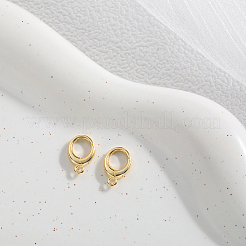 2Pcs 925 Sterling Silver Spring Gate Rings&nbsp;STER-BBC0006-97B