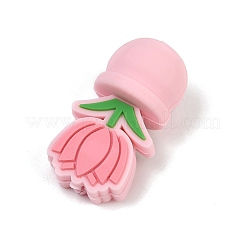 Flower Food Grade Silicone Focal Beads&nbsp;SIL-A011-03B-01