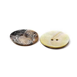 Natural Akoya Shell Buttons&nbsp;BUTT-WH0015-64C