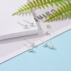 925 Sterling Silver Ear Stud Findings&nbsp;STER-K167-042B-S