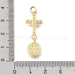 Easter Brass Micro Pave Clear Cubic Zirconia Pendants&nbsp;KK-E802-17G-A