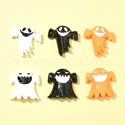 6Pcs 6 Styles Halloween Opaque Resin Decoden Cabochons&nbsp;CRES-FS0001-67