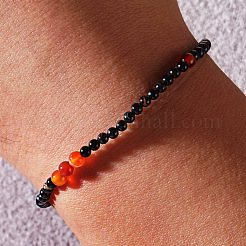Natural Mixed Gemstone Round Beaded Stretch Bracelet for Men Women&nbsp;XO2750