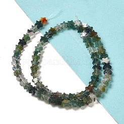 Natural Moss Agate Beads Strands&nbsp;G-G085-B17-02