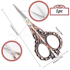 1Pc Peach Blossom Stainless Steel Scissors&nbsp;AJEW-SC0002-78B
