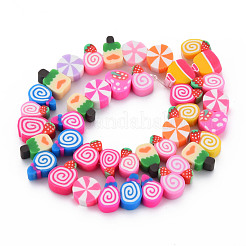 Imitation Food Handmade Polymer Clay Bead Strands&nbsp;CLAY-N011-42A