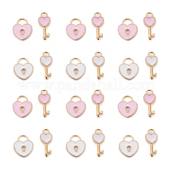 80Pcs 4 Style Alloy Enamel Charms&nbsp;ENAM-LS0001-11LG