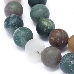 Natural Indian Agate Beads Strands&nbsp;G-D0005-24-8mm