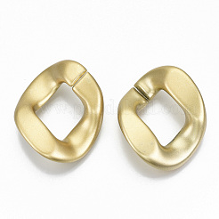 Opaque Spray Painted Acrylic Linking Rings&nbsp;X-OACR-S021-63A-B01