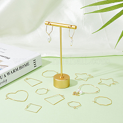 36Pcs 6 Style Brass Hoop Earring Findings&nbsp;KK-FH0005-44