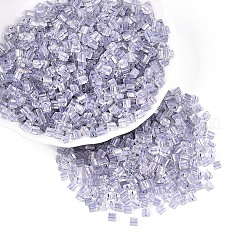 Transparent Inside Colours Glass Seed Beads&nbsp;SEED-T007-13H