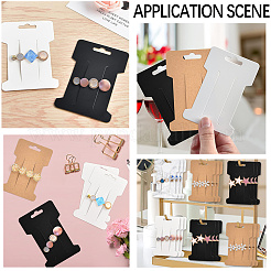 120Pcs 3 Colors Blank Paper Hair Clips Display Cards&nbsp;CDIS-SP0001-25