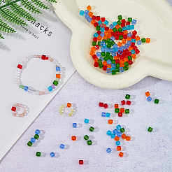 150Pcs 5 Colors Transparent Glass Beads&nbsp;GLAA-FH0001-80