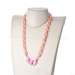 Personalized Acrylic Cable Chain Necklaces&nbsp;NJEW-JN02898-05
