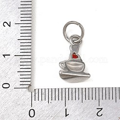 304 Stainless Steel Rhinestone Pendants&nbsp;STAS-I365-01P-02