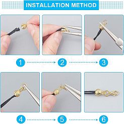 Brass Bead Tips&nbsp;KK-FH0001-46
