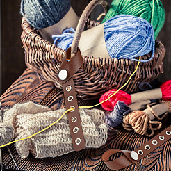 Imitation Leather Yarn Storage&nbsp;DIY-WH0888-107