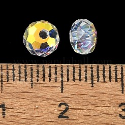 AB Color Plated Glass Beads&nbsp;EGLA-P059-03A-AB14