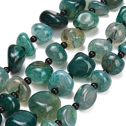 Natural Dragon Veins Agate Beads Strands&nbsp;GG-L001-I01-01C