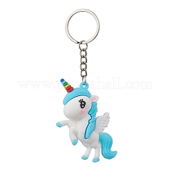 Cartoon Unicorn PVC Plastic Keychain&nbsp;KEYC-JKC00679