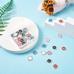 52Pcs 26 Style Alloy Enamel Links Connectors&nbsp;ENAM-YS0001-07