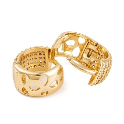 Rack Plating Brass Cubic Zirconia Earrings&nbsp;EJEW-S219-12G-01