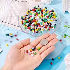 700Pcs 7 Colors Opaque Imitation Jade Glass Beads&nbsp;GLAA-TA0003-27