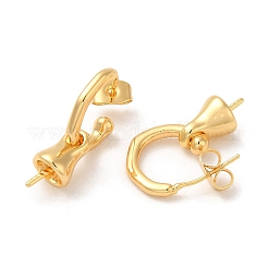 Brass Stud Earring Findings&nbsp;KK-M270-26G