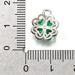 Brass Micro Pave Cubic Zirconia Pendants&nbsp;LS-KK-D385-01P-02