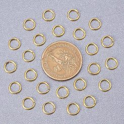 Brass Open Jump Rings&nbsp;KK-PH0006-8mm-G