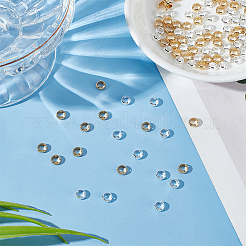 100Pcs 2 Colors Brass Beads Frames&nbsp;KK-GO0001-62